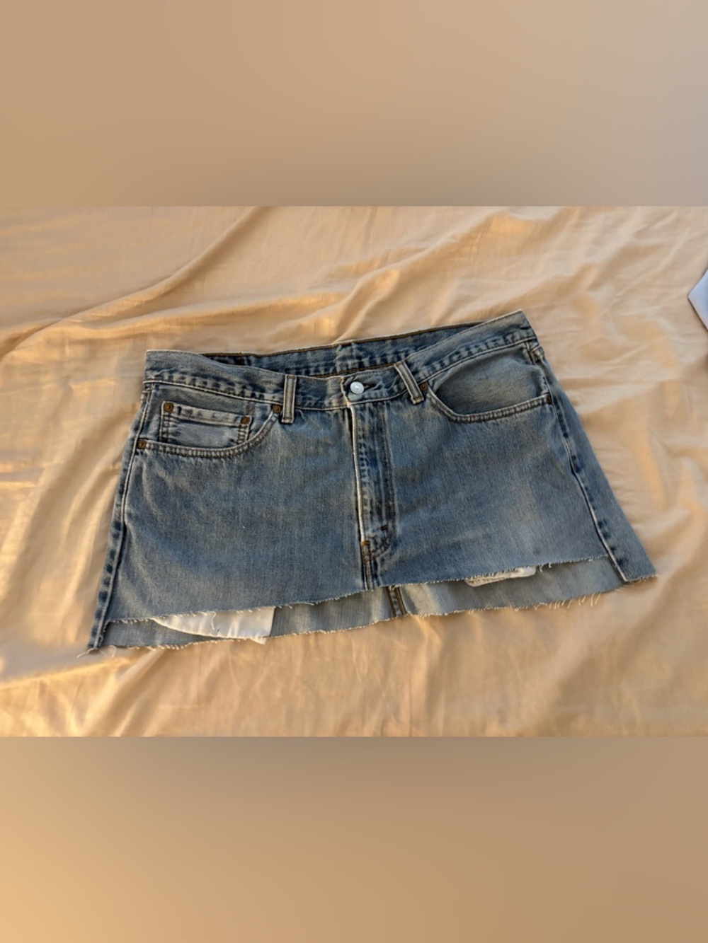 Levi's Light Blue Denim Mini Skirt